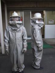 蜂防護服の写真