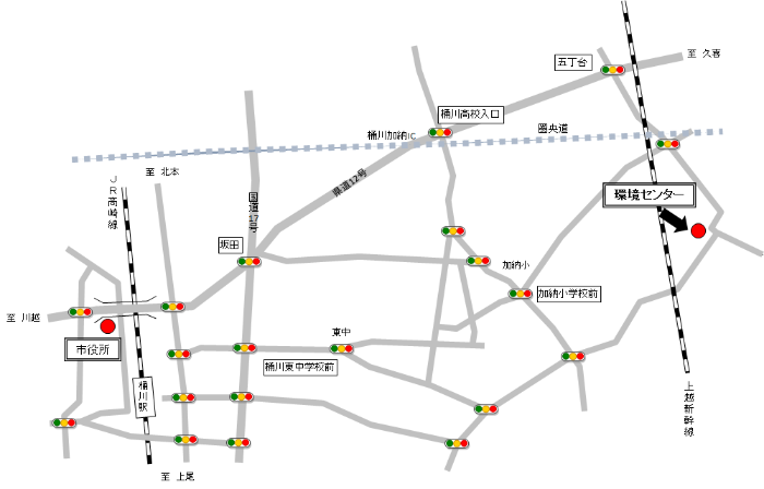 環境センター案内図