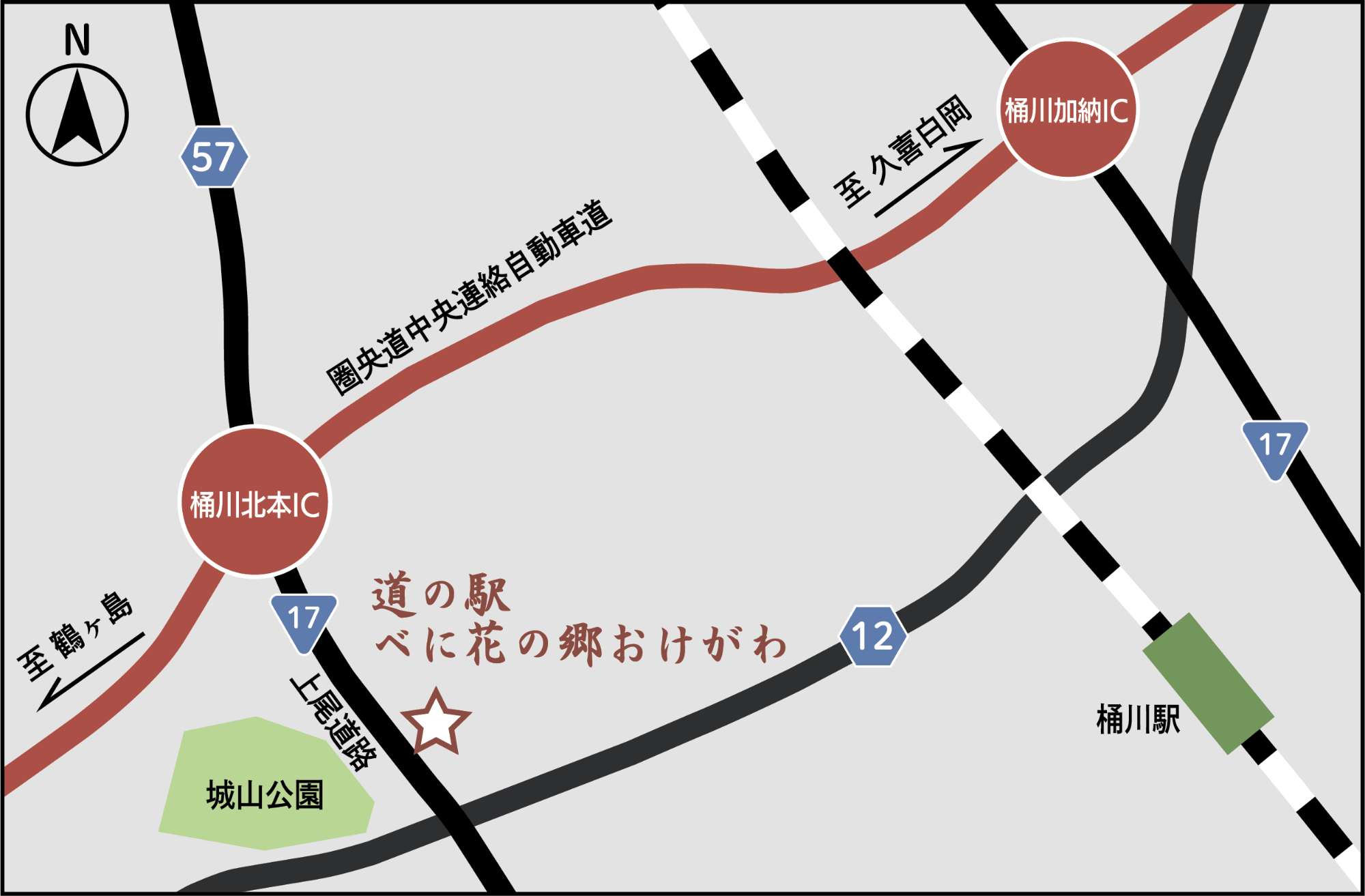道の駅案内図