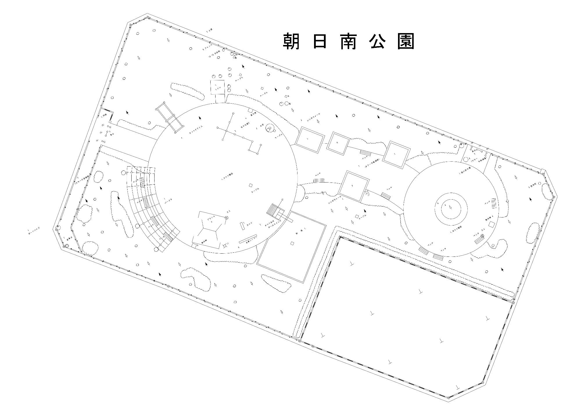 朝日南公園平面図