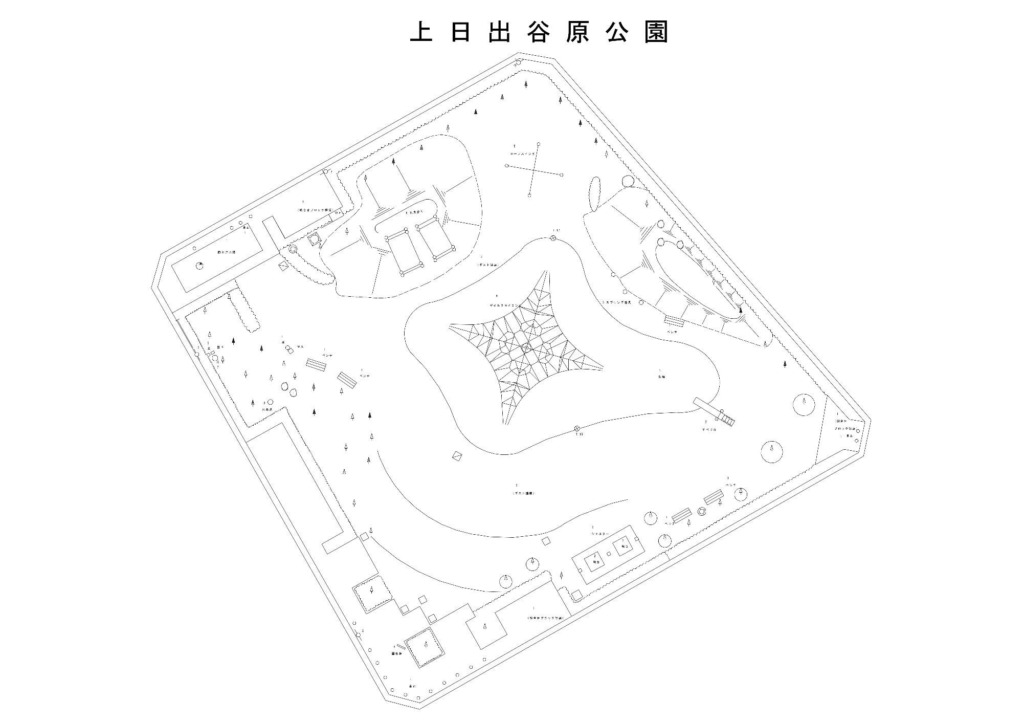 上日出谷原公園平面図