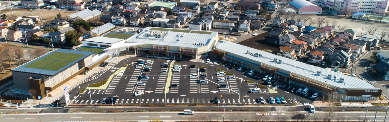 フレスポ桶川の上空写真