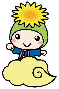 2024年(辰年)に使えるオケちゃんのイラストのサムネイル画像。筋斗雲の乗っているオケちゃんが描かれている。