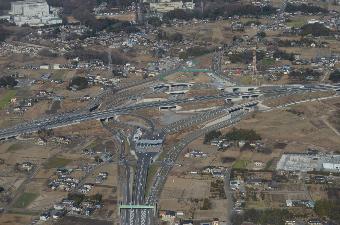 桶川北本ICの空撮写真