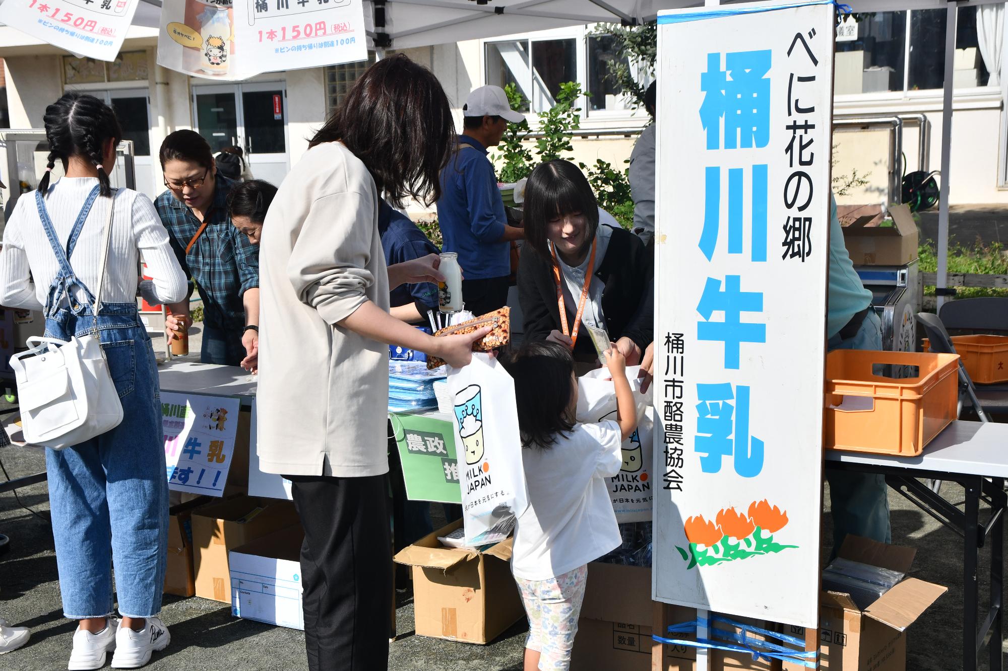 農産物即売の広場