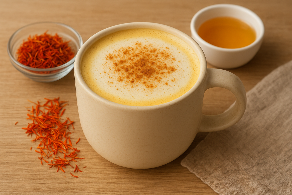 べに花ミルクラテ