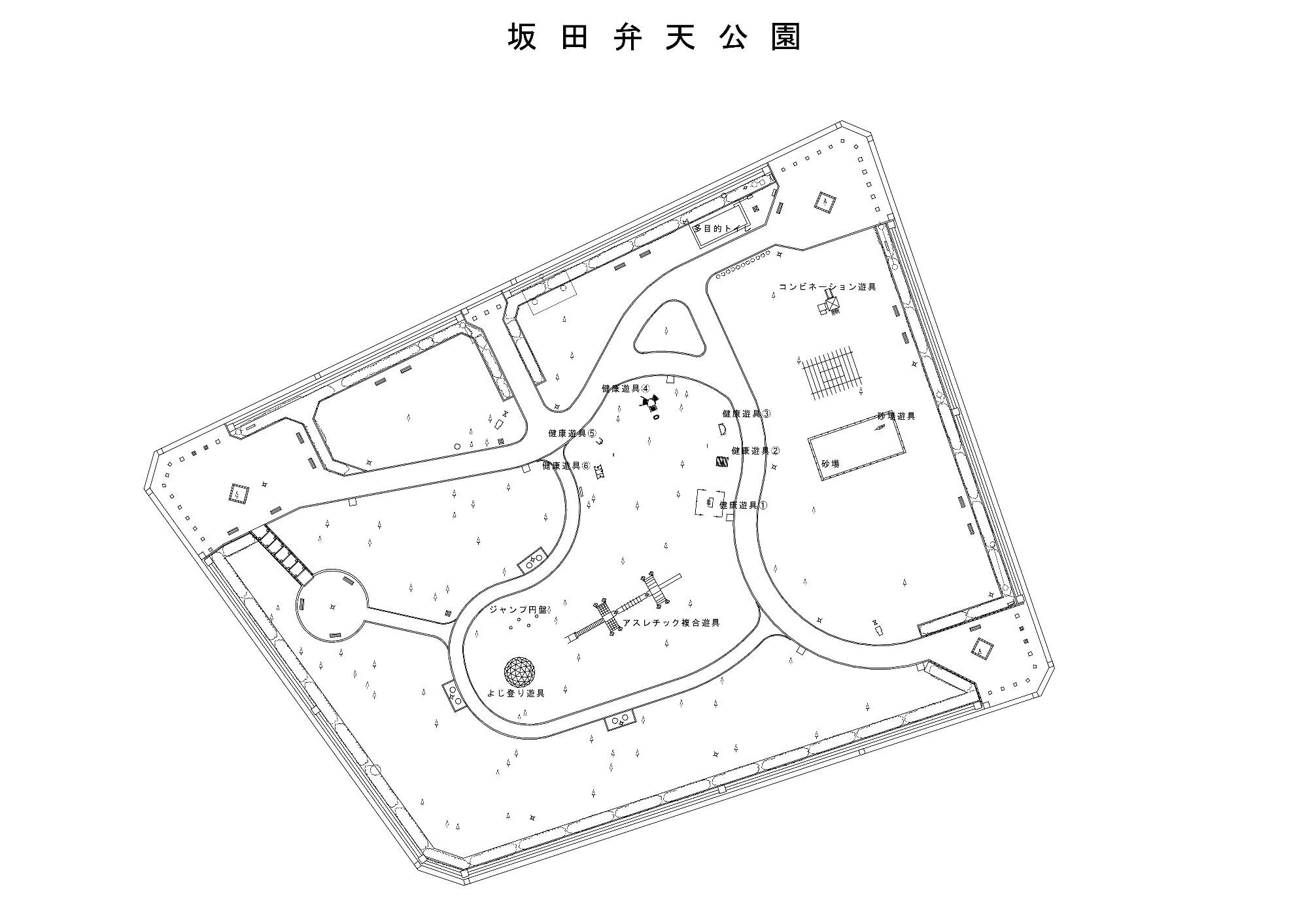 坂田弁天公園平面図