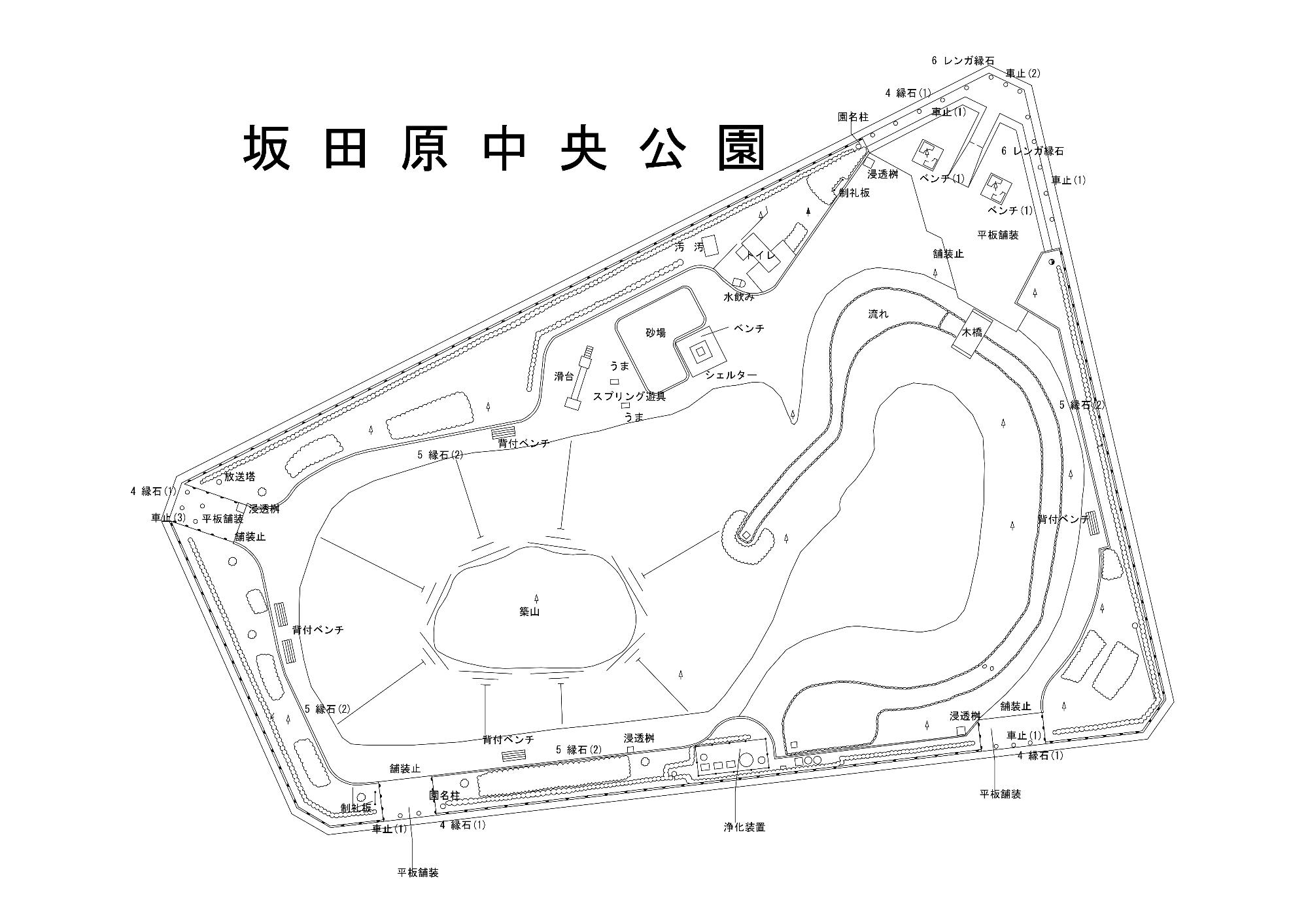 坂田原中央平面図