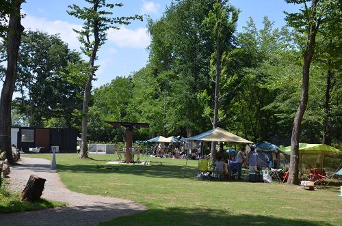 城山公園バーベキュー広場の様子の画像