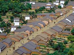 江戸時代の桶川宿(模型写真)