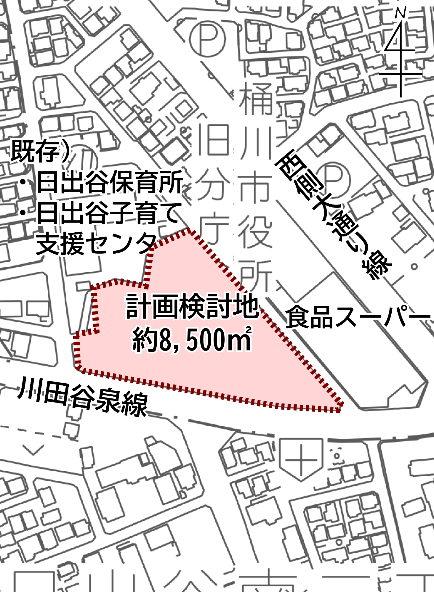 日出谷地区詳細図